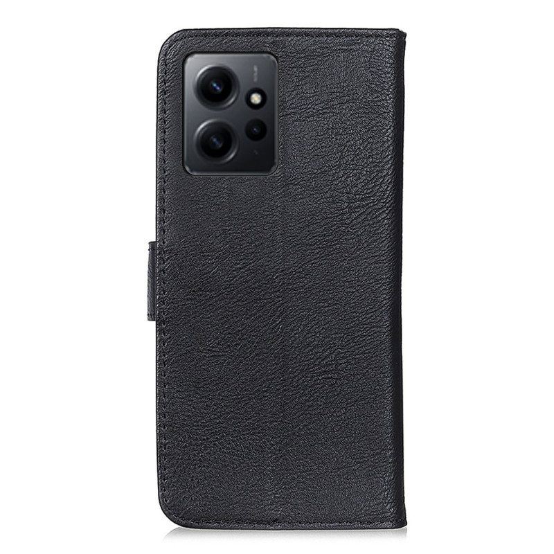 Flip Case Für Xiaomi Redmi Note 12 4G Kunstleder Retro Khazneh