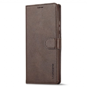 Flip Case Für Xiaomi Redmi Note 12 4G Ledereffekt Lc.imeeke