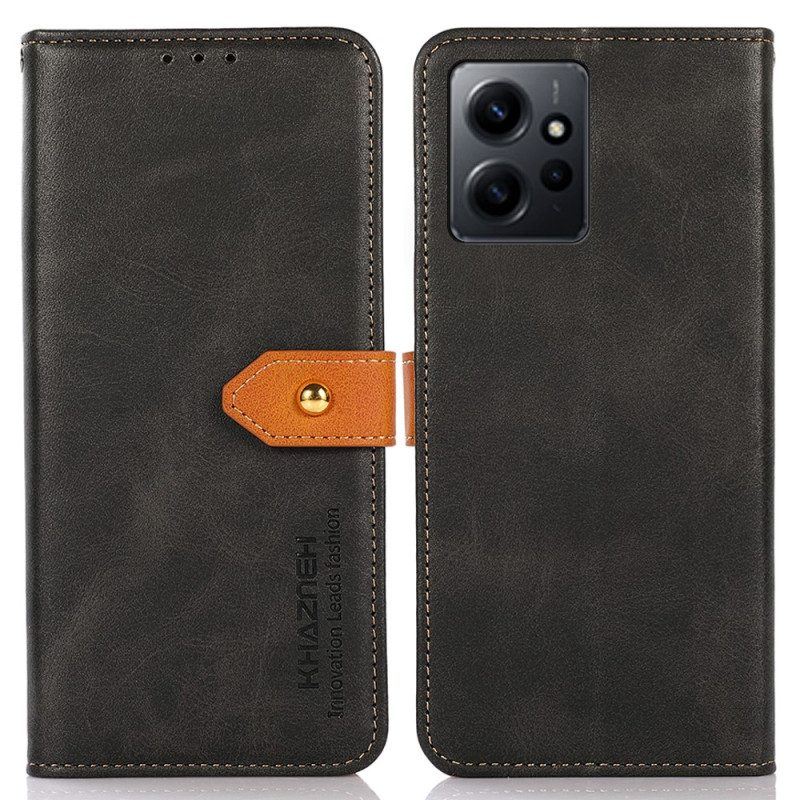 Flip Case Für Xiaomi Redmi Note 12 4G Mit Khazneh-riemen