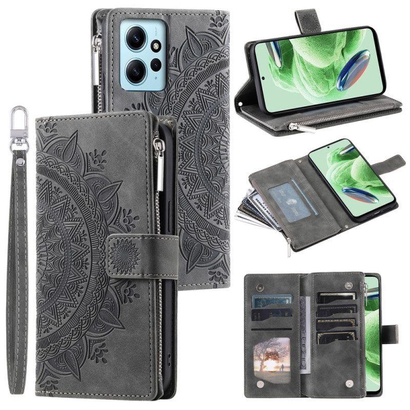 Flip Case Für Xiaomi Redmi Note 12 4G Mit Mandala-geldbörse