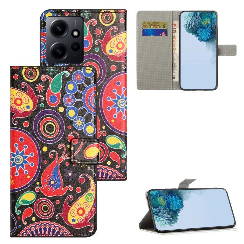 Flip Case Für Xiaomi Redmi Note 12 4G Paisley