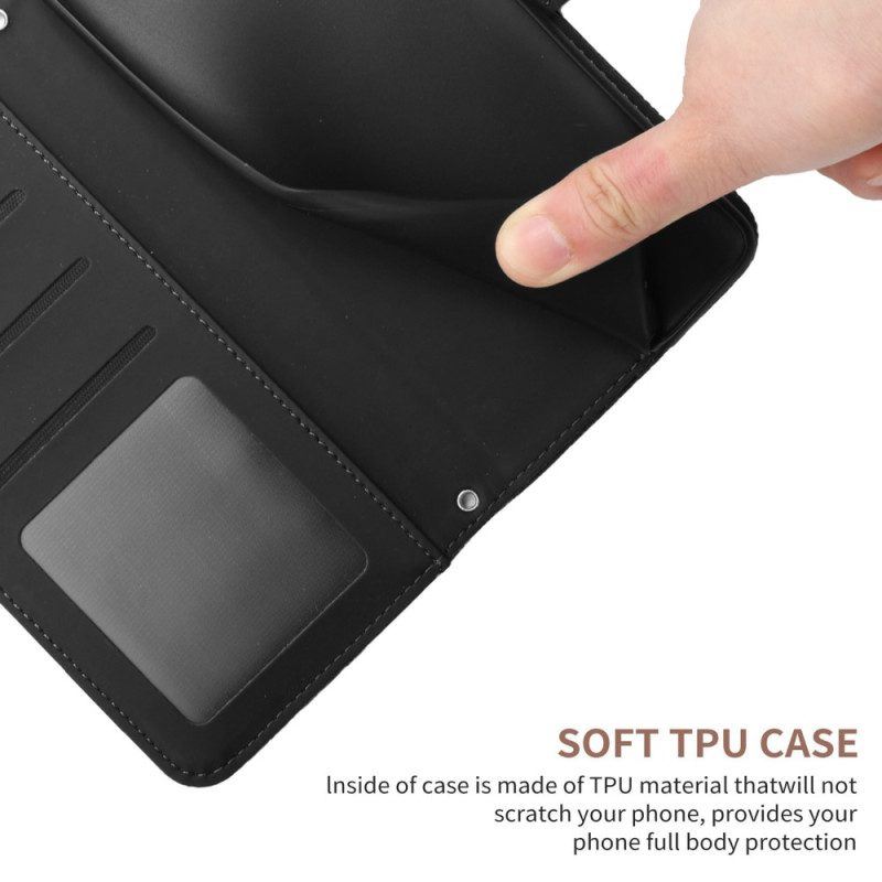 Flip Case Für Xiaomi Redmi Note 12 4G Schmetterlinge Und Schlüsselband