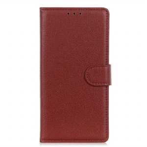 Flip Case Für Xiaomi Redmi Note 12 4G Traditionelles Kunstleder