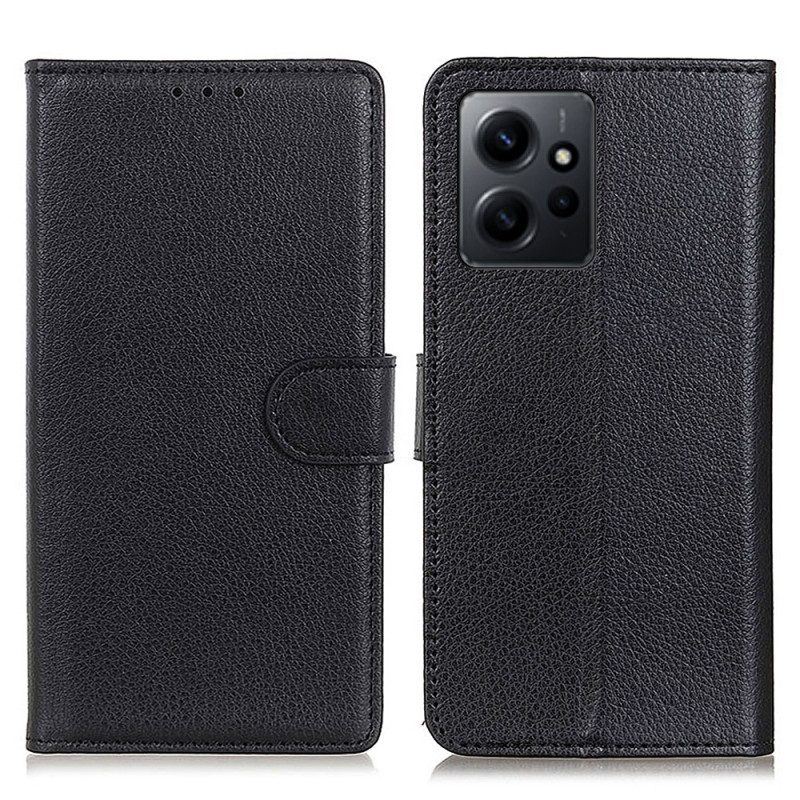 Flip Case Für Xiaomi Redmi Note 12 4G Traditionelles Kunstleder