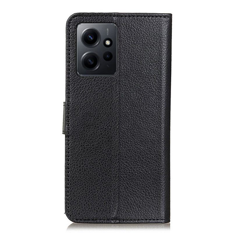 Flip Case Für Xiaomi Redmi Note 12 4G Traditionelles Kunstleder