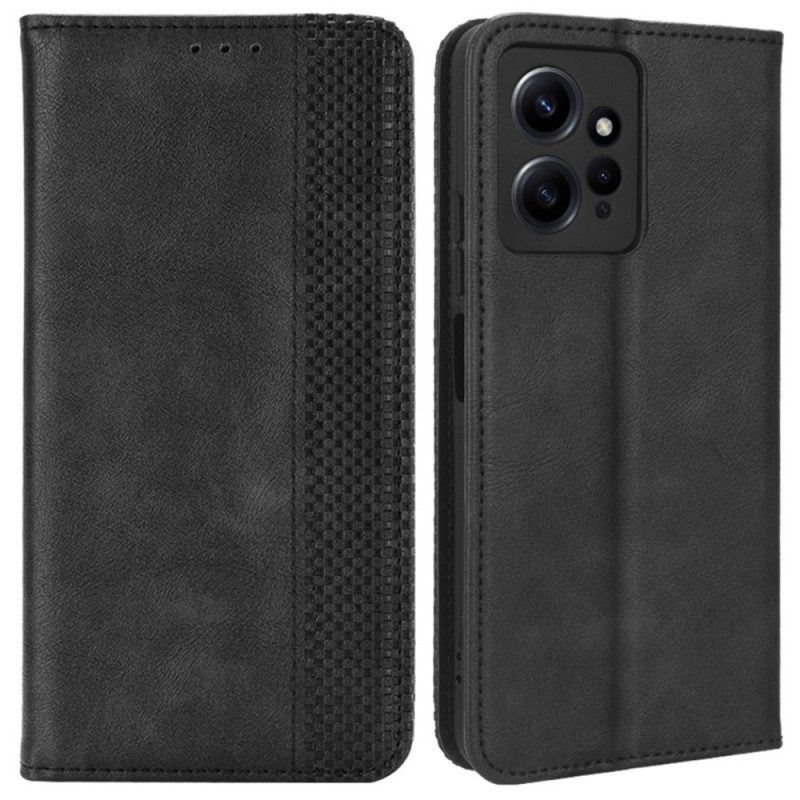 Schutzhülle Für Xiaomi Redmi Note 12 4G Flip Case Stilisierter Lederstil