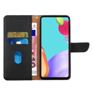 Flip Case Für Realme 9i Glattleder