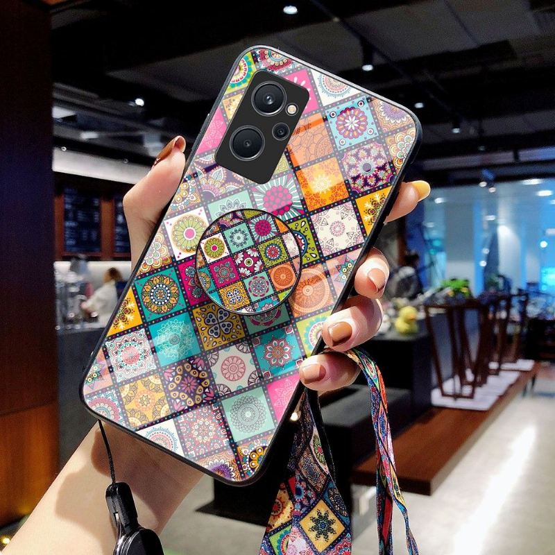 Hülle Für Realme 9i Mandala-kaleidoskop Mit Ständer