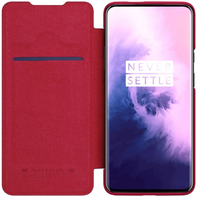 Flip Case Für OnePlus 7T Pro Nillkin Qin Kunstleder