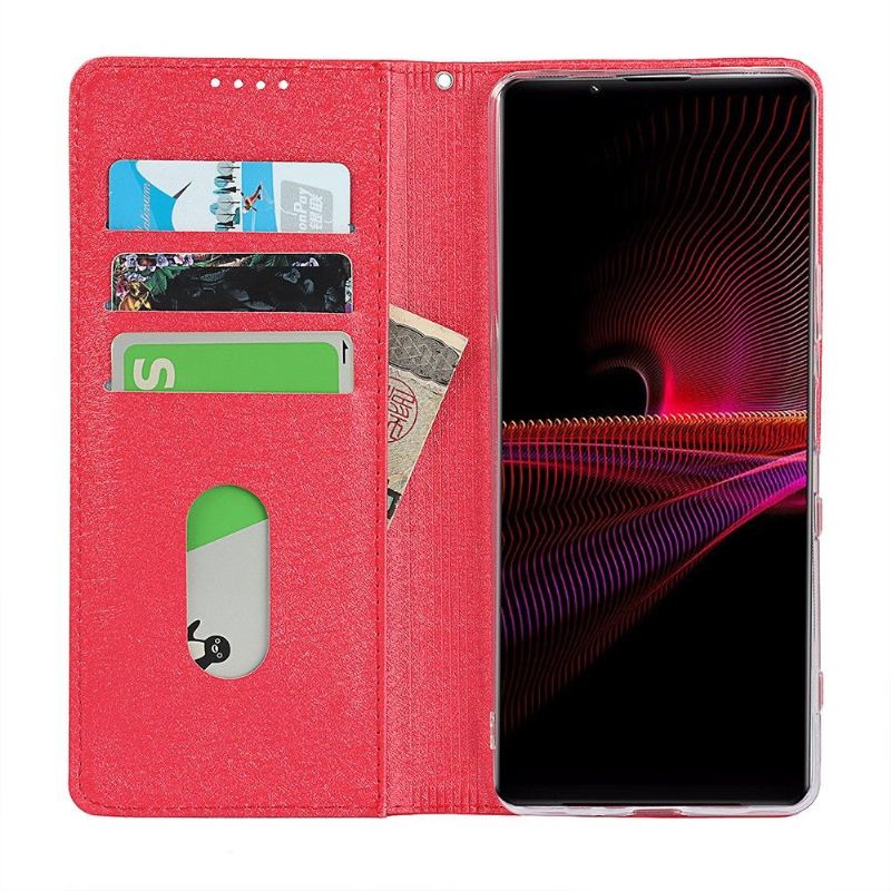 Flip Case Für Sony Xperia 1 III Flip Case Blue Moon Klappkartenhalter