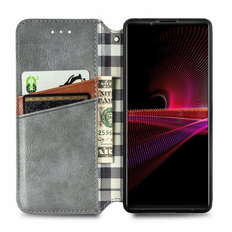 Lederhüllen Für Sony Xperia 1 III Kartenhalter Im Kub-design