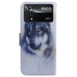 Case Für Poco X4 Pro 5G Wolf-unterstützungsfunktion