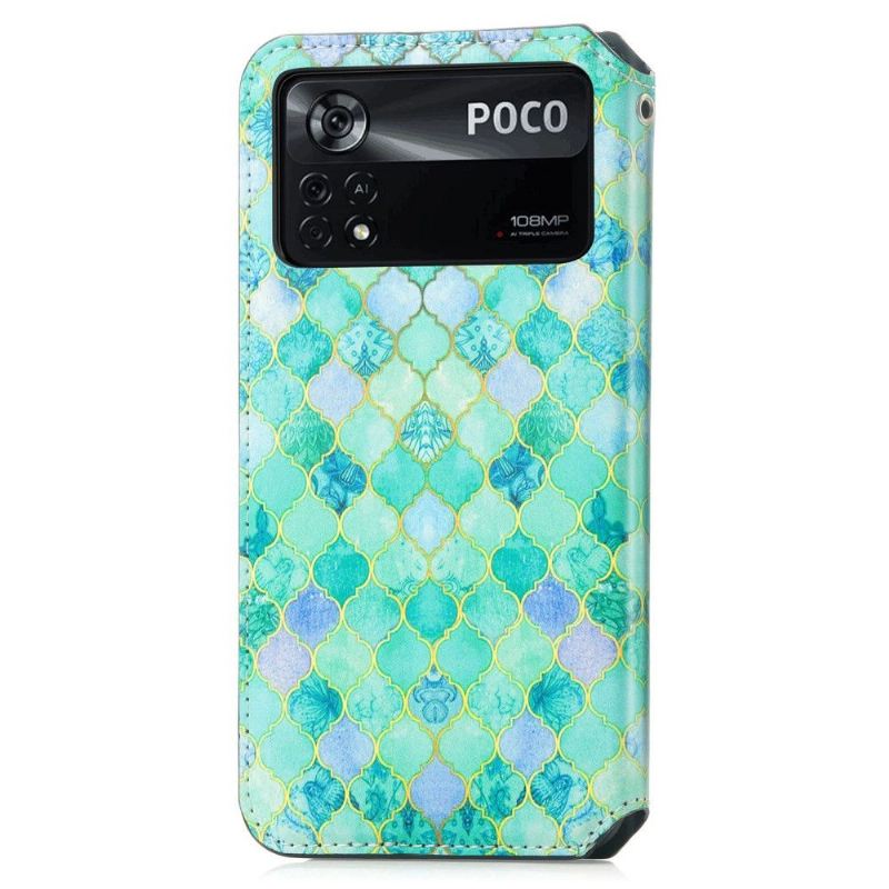 Flip Case Für Poco X4 Pro 5G Flip Case Flip-flap Mit Arabesken-muster