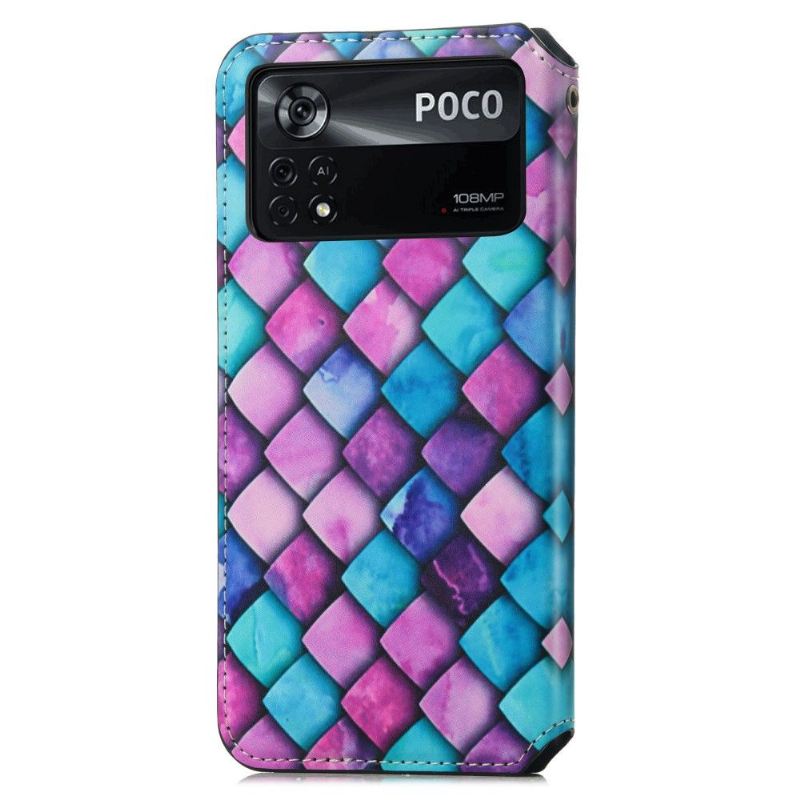 Lederhüllen Für Poco X4 Pro 5G Flip Case Flip Flap In Schildpattfarbe