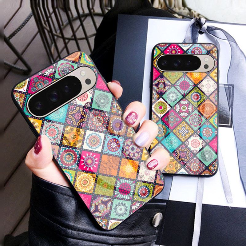 Hülle Google Pixel 9 Patchwork-stütze Und Riemen