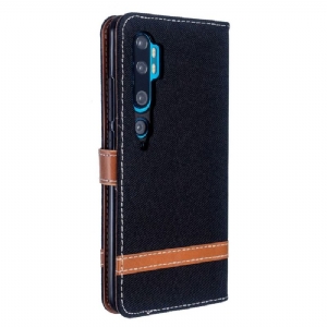 Case Für Xiaomi Mi Note 10 / 10 Pro Schutzhülle Flip Case Stoffbezug