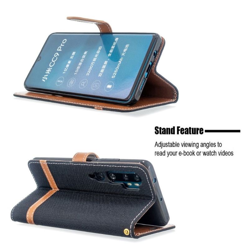 Case Für Xiaomi Mi Note 10 / 10 Pro Schutzhülle Flip Case Stoffbezug