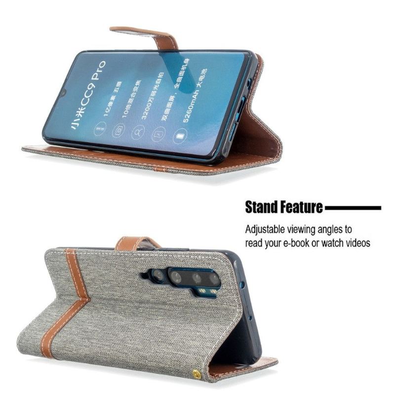 Case Für Xiaomi Mi Note 10 / 10 Pro Schutzhülle Flip Case Stoffbezug