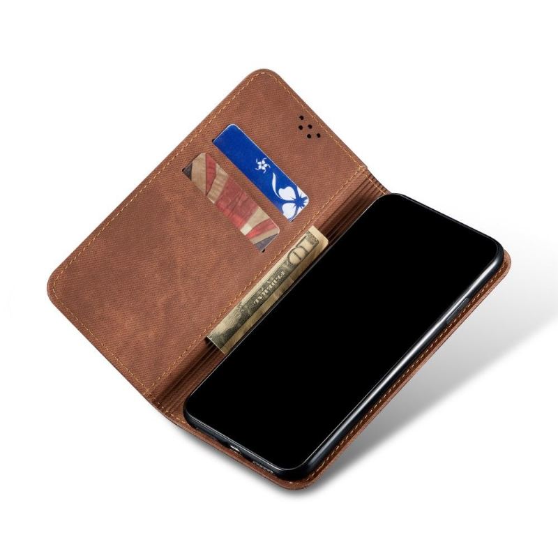 Flip Case Für Xiaomi Mi Note 10 / 10 Pro Kunstleder Im Jeans-stil