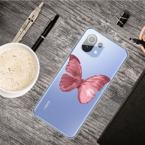 Hülle Für Xiaomi Mi 11 Rosa Schmetterling