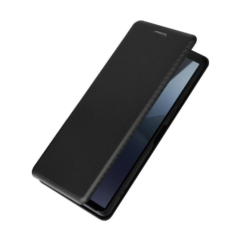 Flip Case Für Sony Xperia 10 Vi Kohlefaser