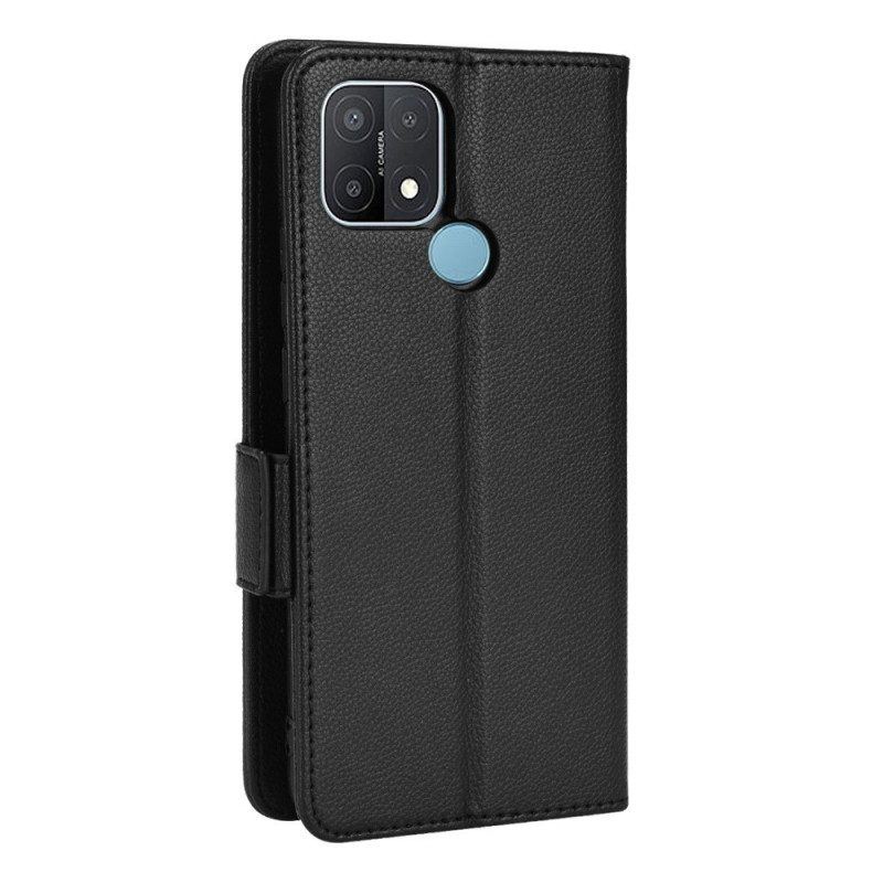 Flip Case Für Oppo A15 Flip Case Klappe Double Litchi Neue Farben