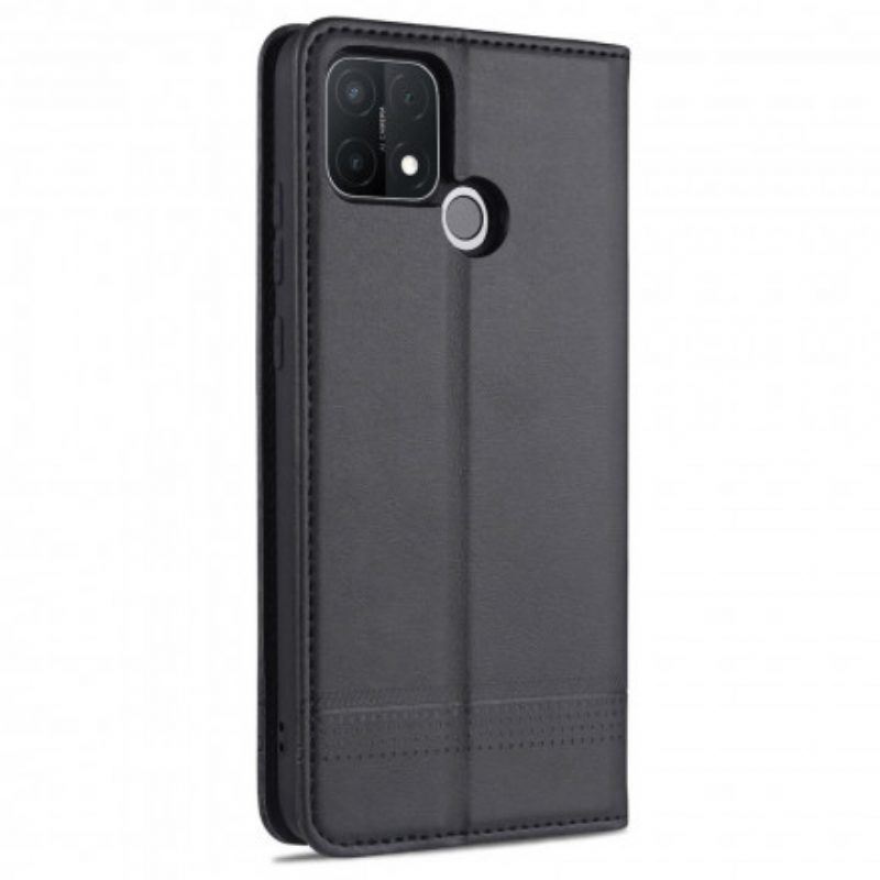 Schutzhülle Für Oppo A15 Flip Case Azns Leder-styling