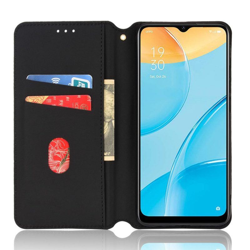 Schutzhülle Für Oppo A15 Flip Case Diamant-ledereffekt