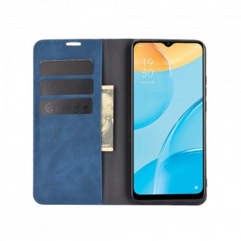 Schutzhülle Für Oppo A15 Flip Case Seidenweicher Ledereffekt