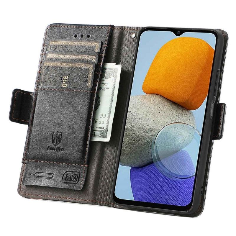 Lederhüllen Für Samsung Galaxy M23 5G Flip Case Geschäft Umdrehen