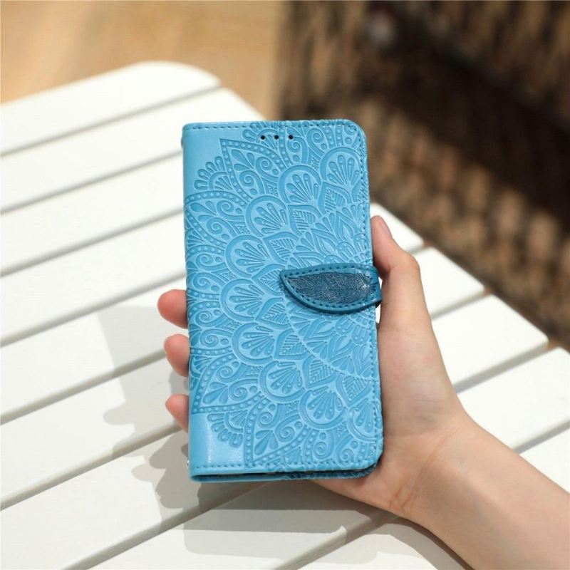 Lederhüllen Für Samsung Galaxy M23 5G Mandala-blatt