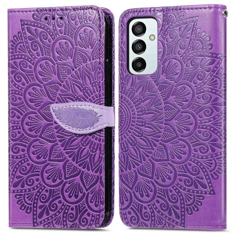 Lederhüllen Für Samsung Galaxy M23 5G Mandala-blatt