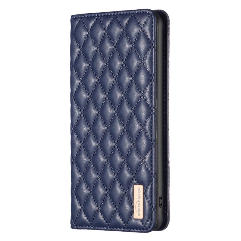 Flip Case Samsung Galaxy A15 Handyhülle Gesteppt Binfen Color