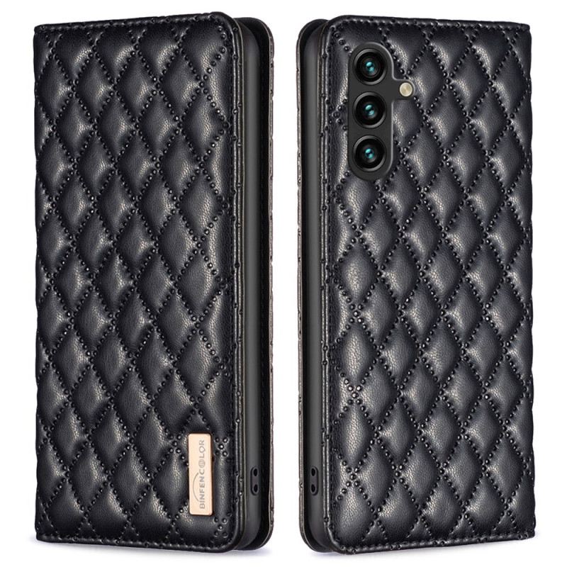 Flip Case Samsung Galaxy A15 Handyhülle Gesteppt Binfen Color