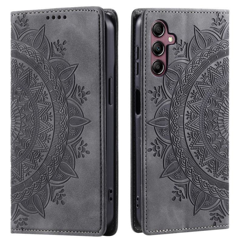 Flip Case Samsung Galaxy A15 Wildleder-mandala-stil