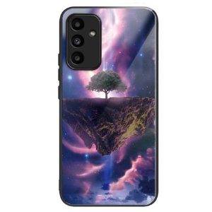 Hülle Samsung Galaxy A15 Handyhülle Aurora Night Gehärtetes Glas