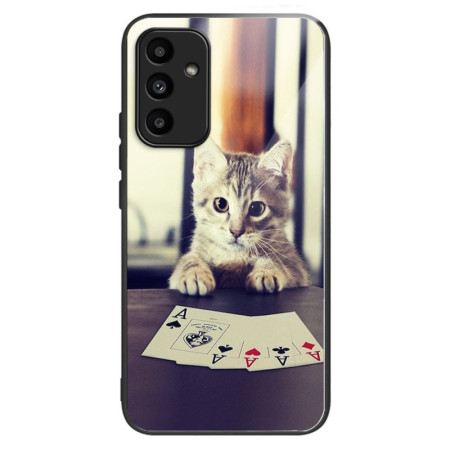 Hülle Samsung Galaxy A15 Handyhülle Chat-poker Aus Gehärtetem Glas