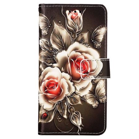 Lederhüllen Samsung Galaxy A15 Riemenrosen