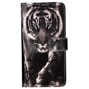 Lederhüllen Samsung Galaxy A15 Tiger Mit Riemen