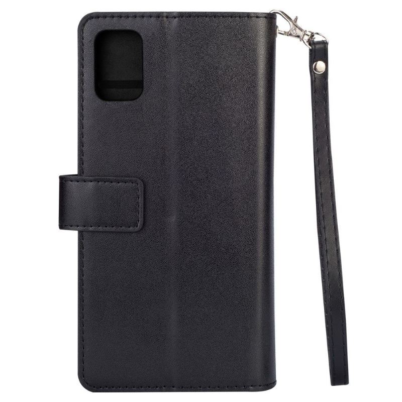 Flip Case Für Samsung Galaxy S10 Lite Brieftasche Mit Kordel Kunstleder