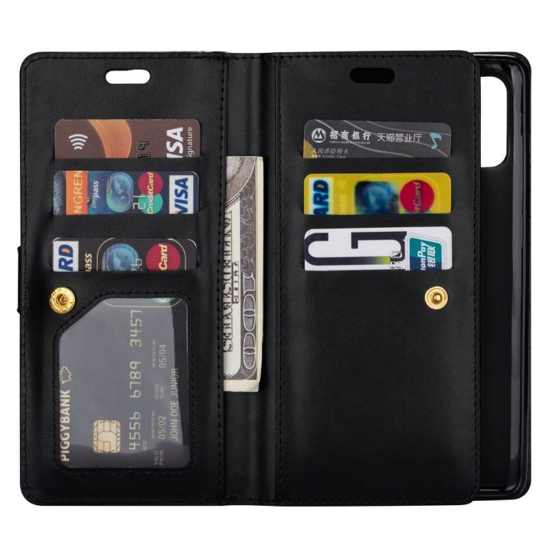 Flip Case Für Samsung Galaxy S10 Lite Brieftasche Mit Kordel Kunstleder