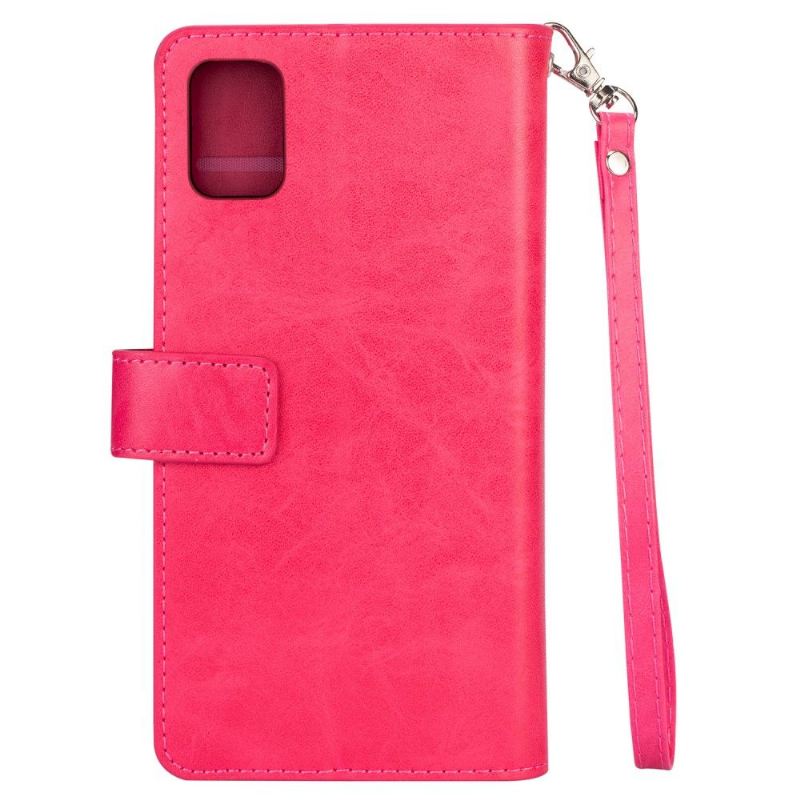 Flip Case Für Samsung Galaxy S10 Lite Brieftasche Mit Kordel Kunstleder