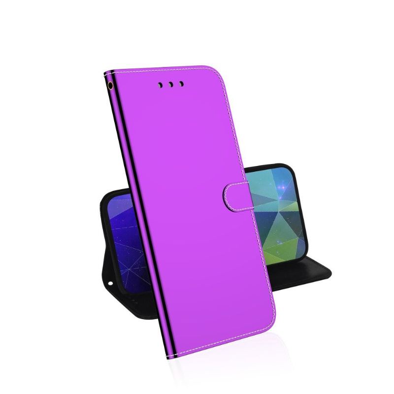 Flip Case Für Samsung Galaxy S10 Lite Kunstleder Spiegeleffekt