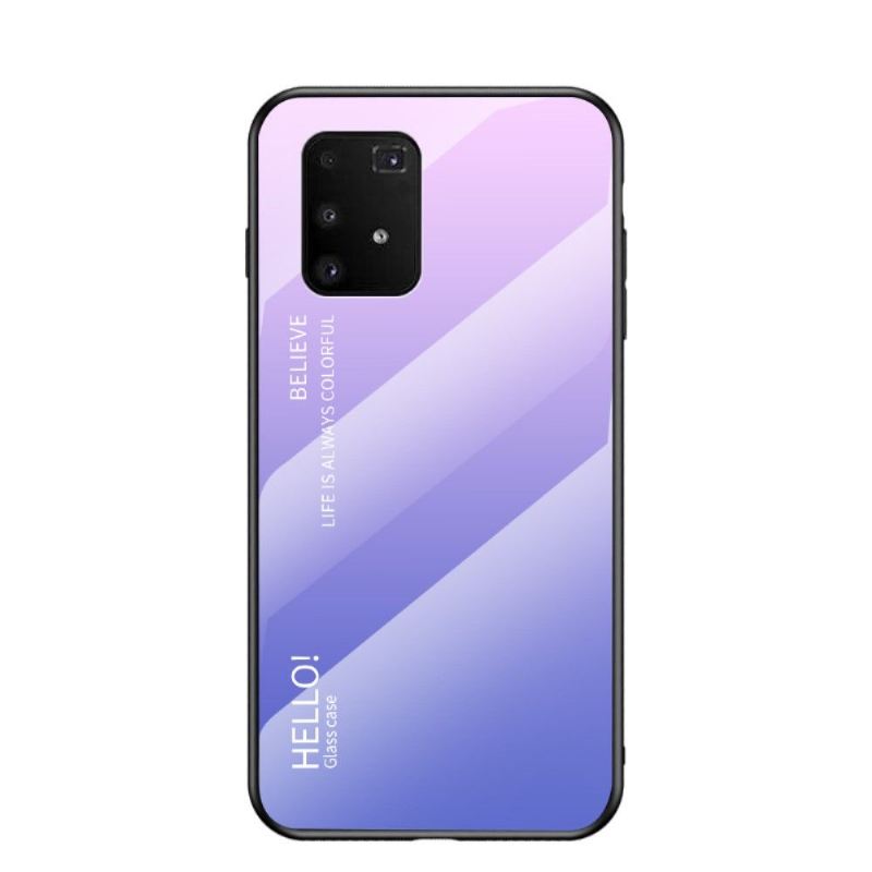 Handyhülle Für Samsung Galaxy S10 Lite Glasrückseite Mit Farbverlauf