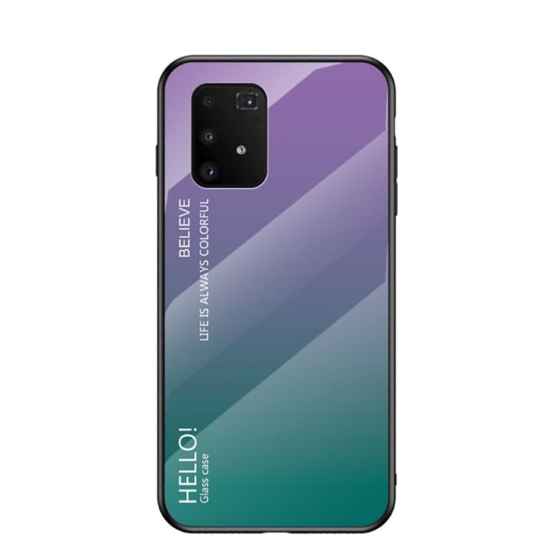 Handyhülle Für Samsung Galaxy S10 Lite Glasrückseite Mit Farbverlauf