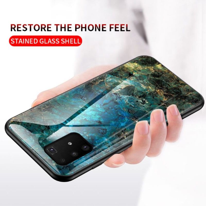 Handyhülle Für Samsung Galaxy S10 Lite Ocean Marble Glasrückseite