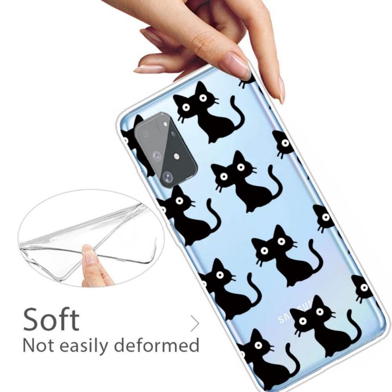 Handyhülle Für Samsung Galaxy S10 Lite Transparente Schwarze Katzen