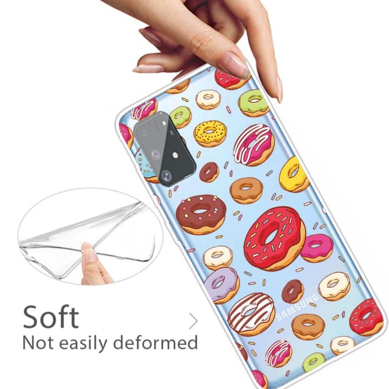 Hülle Für Samsung Galaxy S10 Lite Transparente Donuts