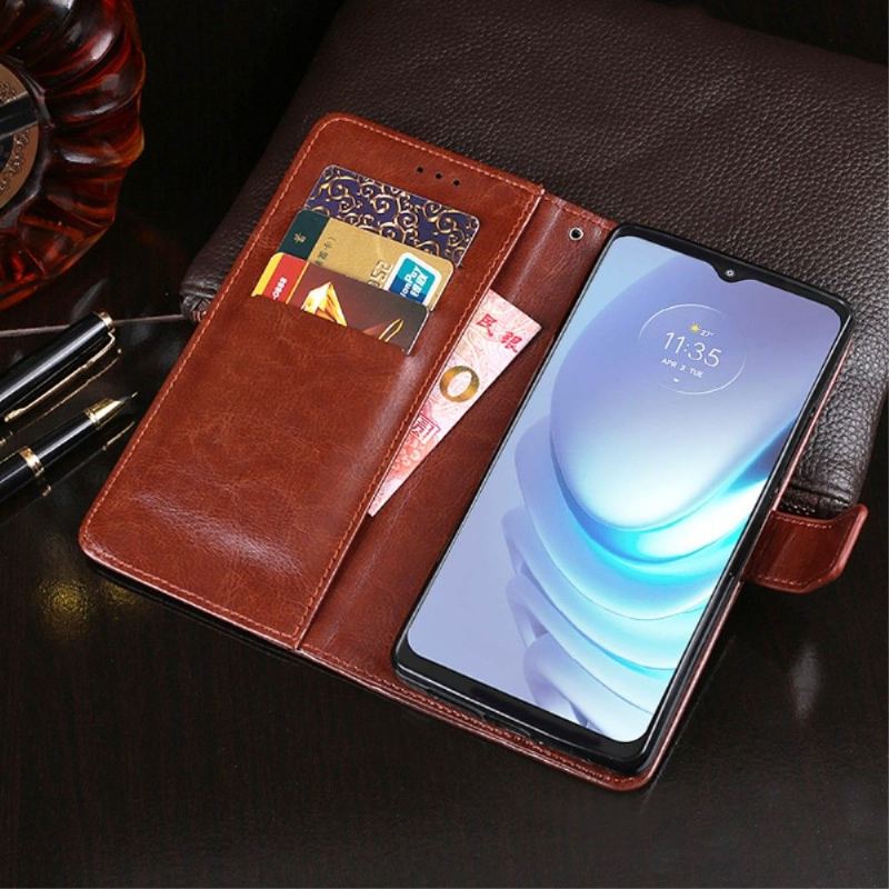 Flip Case Für Motorola Moto G50 Flip Case Idewei Folio Lederoptik