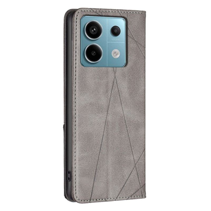 Flip Case Poco X6 5g Geometrische Muster